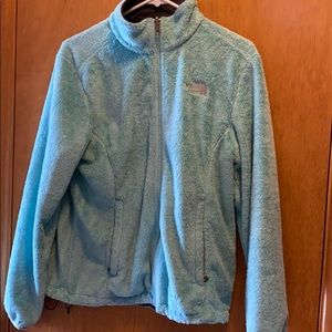 Turquoise/teal north face jacket